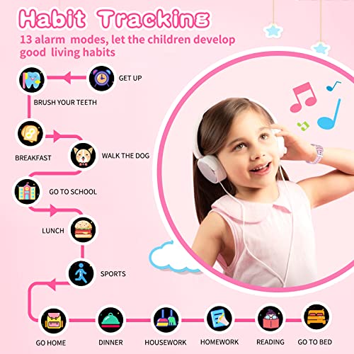 Cosjoype D07 Kids Smart Watch Gift For Girls Age 5-12, 26 Games Hd Touch Screen Watches thumb #2