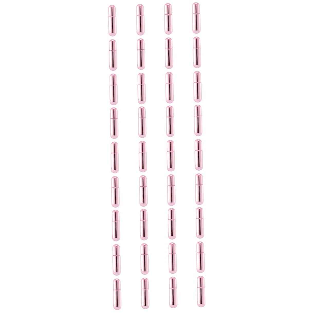 MAGICLULU 36 Stk Rollflasche Für Ätherische Öle Kleine Parfümflaschen Behälter Für Lipgloss Glaswalze Wiederbefüllbare Rollampulle Rollende Flaschen Unterverpackung Rosa Ball Ätherisches Öl