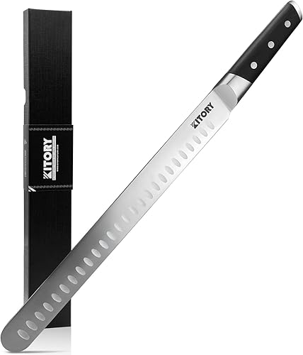 Miniatura 7 de Kitory Santoku Knife - Mini cuchillo de cocina japonés de 5.5 pulgadas para verduras - Acero alemán forjado de alto carbono - Mango ergonómico de