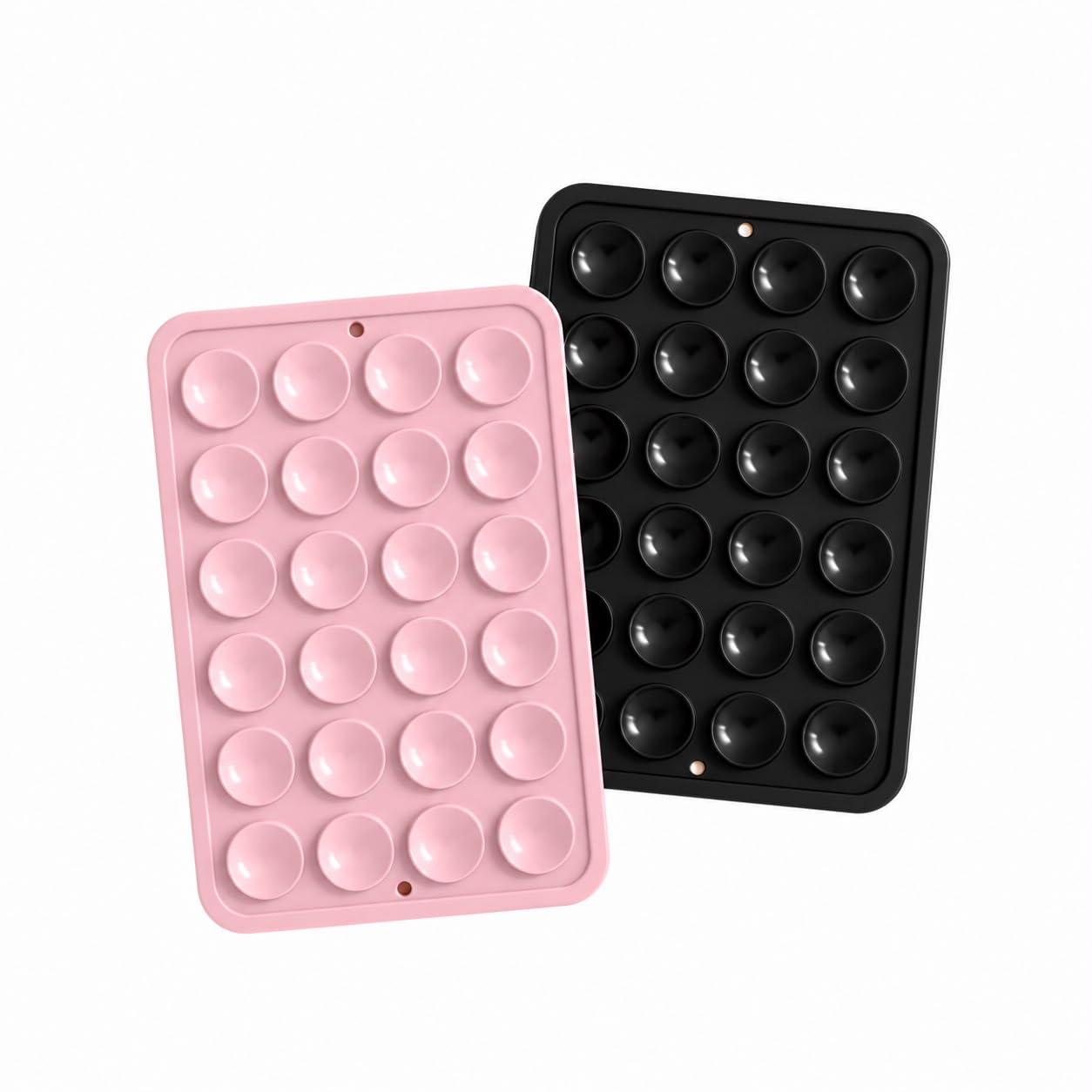 Suction Phone Case, Sticker, Silicone Suction Phone Case for Hands-Free Mobile Accessory Holder Grip, Video Reusable Adhesive Phone Grip for Smartphones (Pink and Black)-image-38