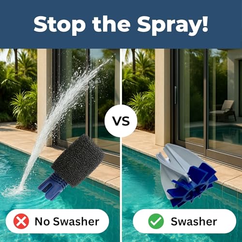 Image of Polaris Tail Foam Replacement - Fits Polaris 180 280 360 380 480 3900 & More - Stop Replacing Foam - Prevent Spray - Improve Pool Cleaner - Long Lasting - Pool Cleaner Parts by Swasher