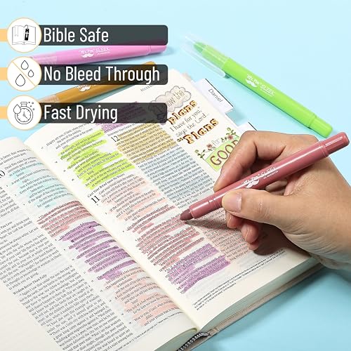 Image of Mr. Pen- No Bleed Gel Highlighters, Assorted Colors, 8 Pack | Bible Highlighters and Pens No Bleed, Bible Markers for Study, Journaling, School Supplies and Accessories