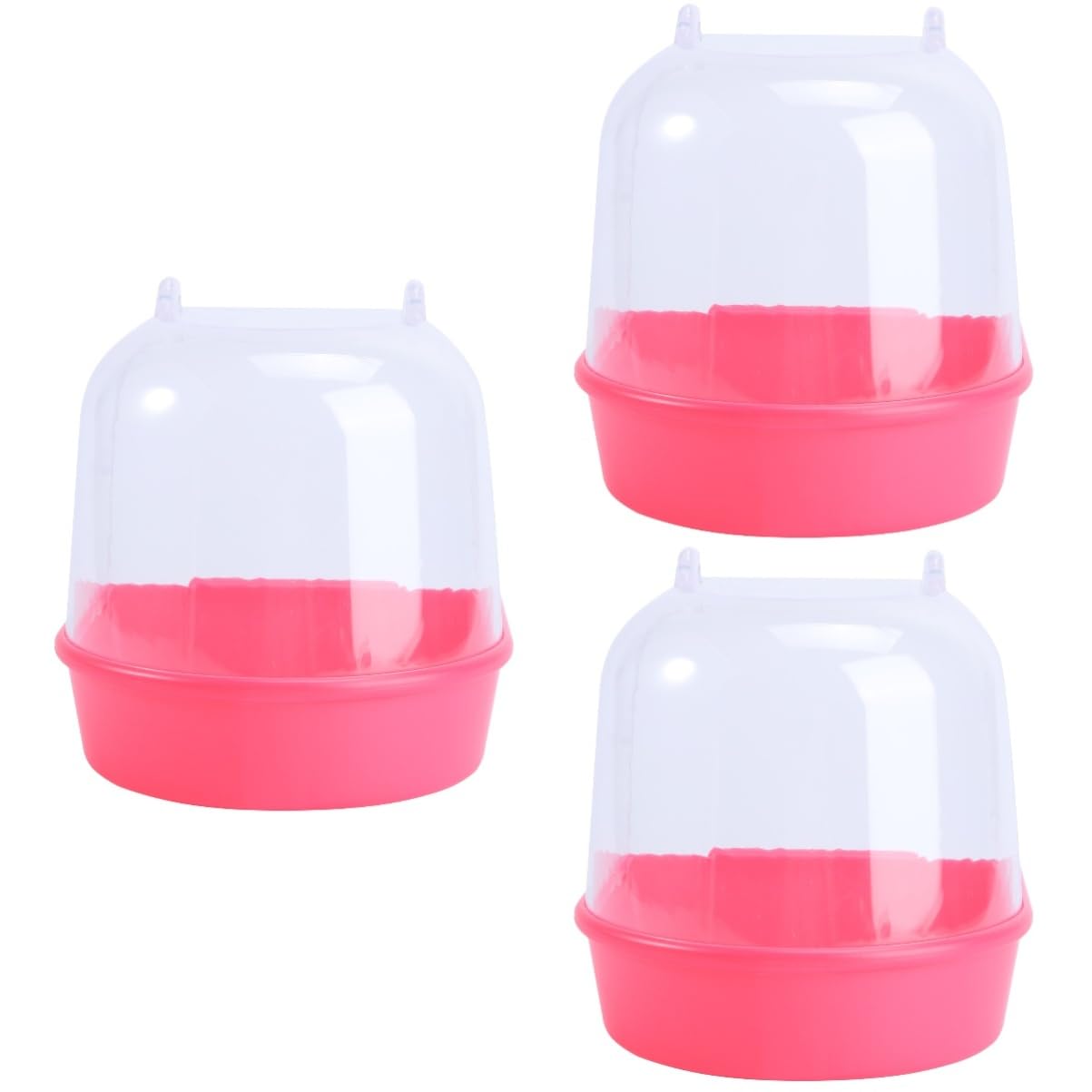 BESPORTBLE 3 Pezzi Gabbia per Uccelli Vasca da Bagno Accessori Interni Distributore di Acqua per Uccelli Parrocchetto Gabbia per Uccelli Gabbia da Bagno Accessori per Gabbia per Budgie