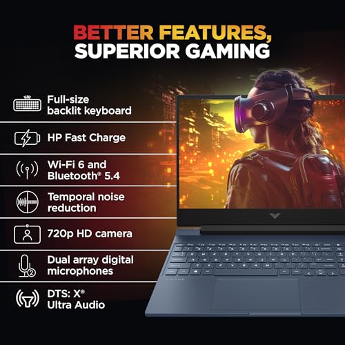 HP Victus AI Gaming Laptop, 31 Tops, AMD Ryzen 9 8945HS, 8GB RTX 4060 (Upgradable 16GB DDR5, 1TB SSD) Microsoft365* Office2024, Win11, 144Hz,300... - Image 6