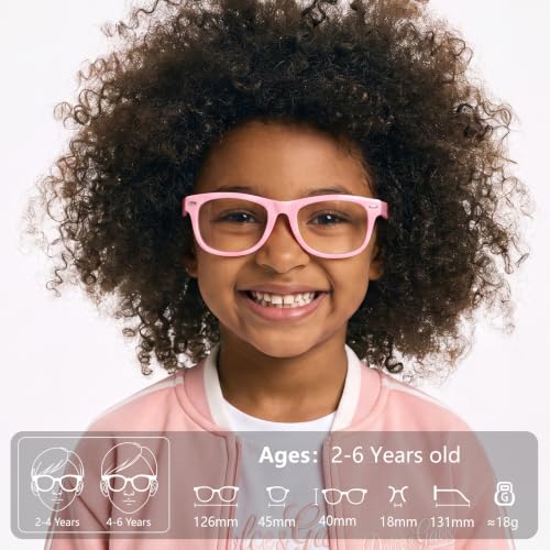 Image of EYEBUDDY Blue Light Glasses for Kids Boys Girls,Computer Gaming Bluelight Glasses,Fake Glasses for Ages 2-12