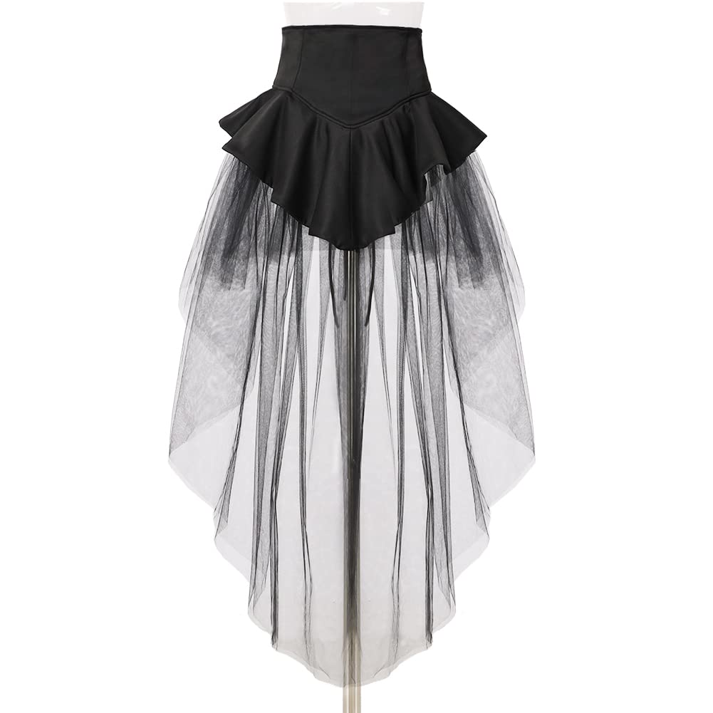 Jupon Femme Steampunk Victorian Tutu Tulle Rockabilly Petticoat Jupe Gothique Pirate Corset Ceinture sous-Jupe