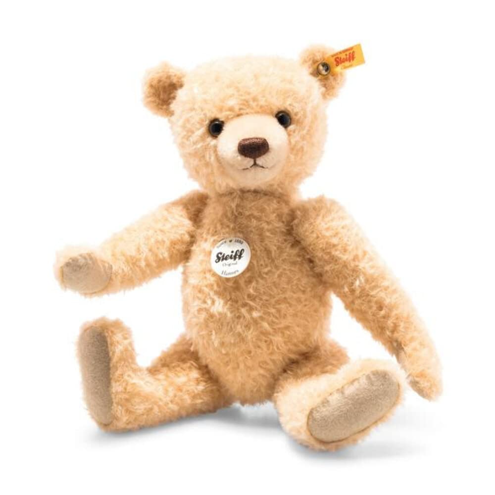 Steiff- Animale Orsacchiotto Hannes – 34 cm – Articolo da Collezione – Non Giocattolo – Regalo – Lavabile, Biondo Rosso (026638), Colore, 26638