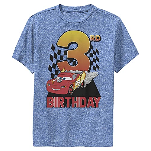 Disney Pixar Cars 1 & 2 Lightning Birthday 3 Boy's Performance Tee