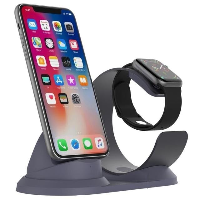 Station d'accueil et support de charge DrPhone T020 gris pour un bureau toujours rangé