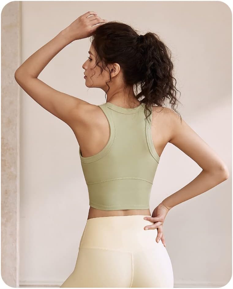 INKIRU Short Round Neck Midriff- Baring Yoga Vest for Female-at Least Buying Thirty (as1, Alpha, x_l, Regular, Regular, Royal Blue)