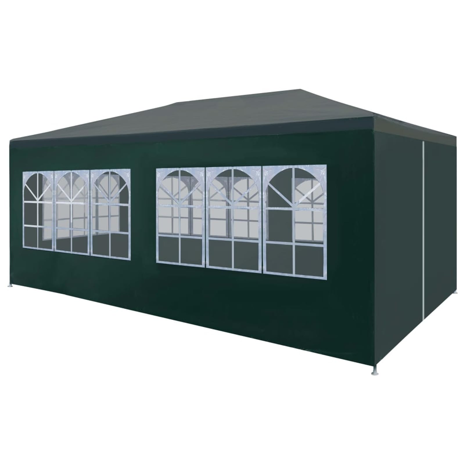 Partyzelt, Party Deko, Festzelt, Pavillon, Garden Decoration, Canopy Tent, Lagerzelt, Gartenpavillon, 3x6 m Grün