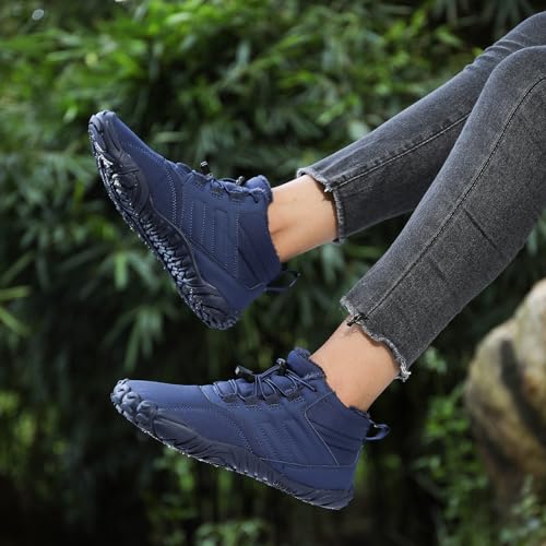 Winter Barefoot Shoes, Hike Winter Footwear Barefoot Womens, Mens Wide Toe Box Minimalist Waterproof Warm Snow Boots Sneakers3