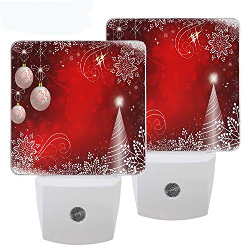 Pfrewn Merry Christmas Tree Bell Night Light Plug in Set of 2 for Kids Adults Boys Girls Babies,Wint - //coolthings.us