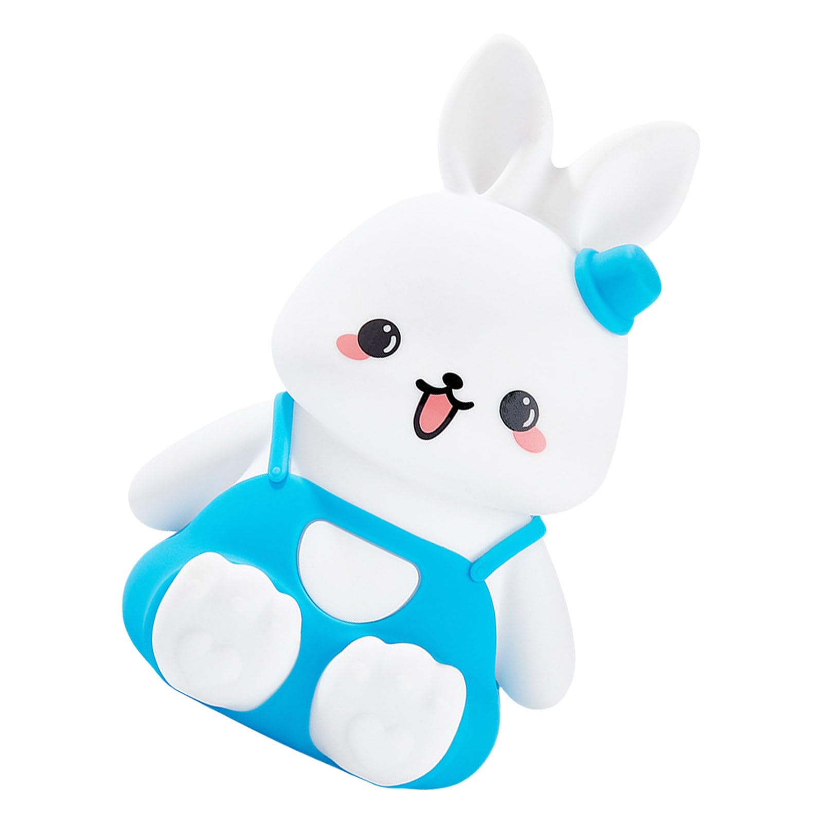 Elnwnnkc Child Friendly Silicone Rabbits Nightlight 1200mAh Battery Silicone Light Bedside Light Suitable for Children Bedroom Rabbits Atmospheres Lamp