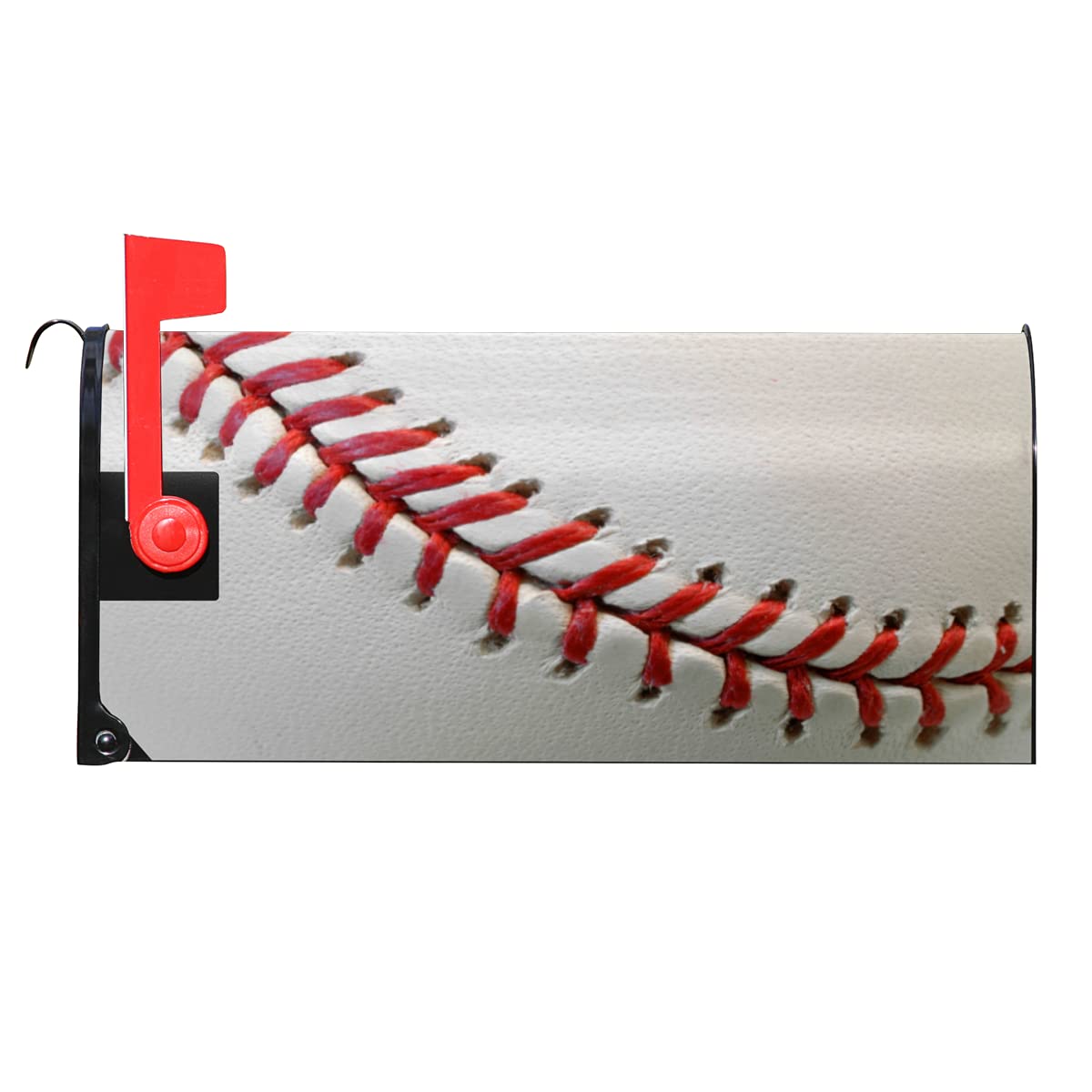 AUUXVA Sport Ball Baseball Magnetic Mailbox Cover Special Baseball Print Mailbox Wraps Post Letter Box Cover for Home Garden Yard Courtyard Outdoor Decorations Standard Size 18