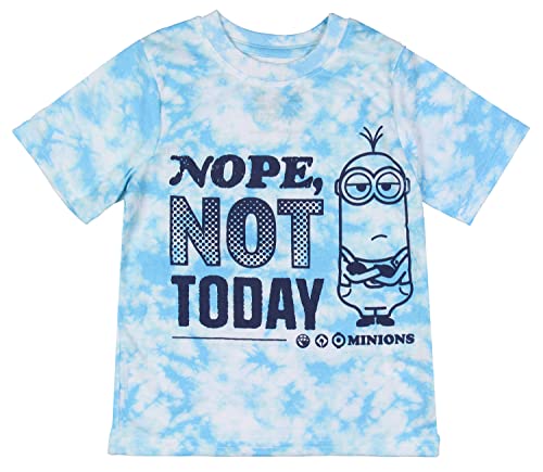 Despicable Me Youth Kids Minions Nope Not Today Tie-Dye Funny Short Sleeve T-Shirt Tee