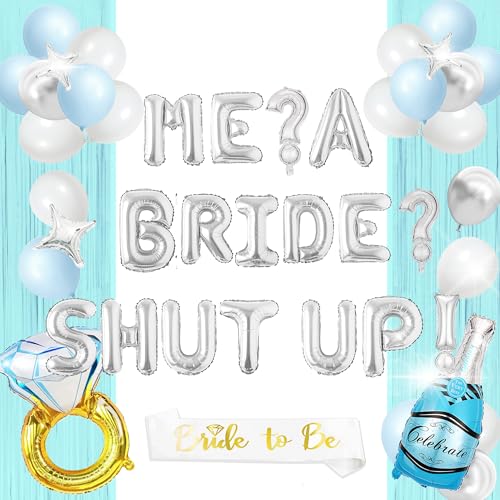 Princess Bachelorette Party Decorations Me? A BrideShut Up! Balloons for Bridal Shower Bachelorette Party Pre-Wedding Party (blue)