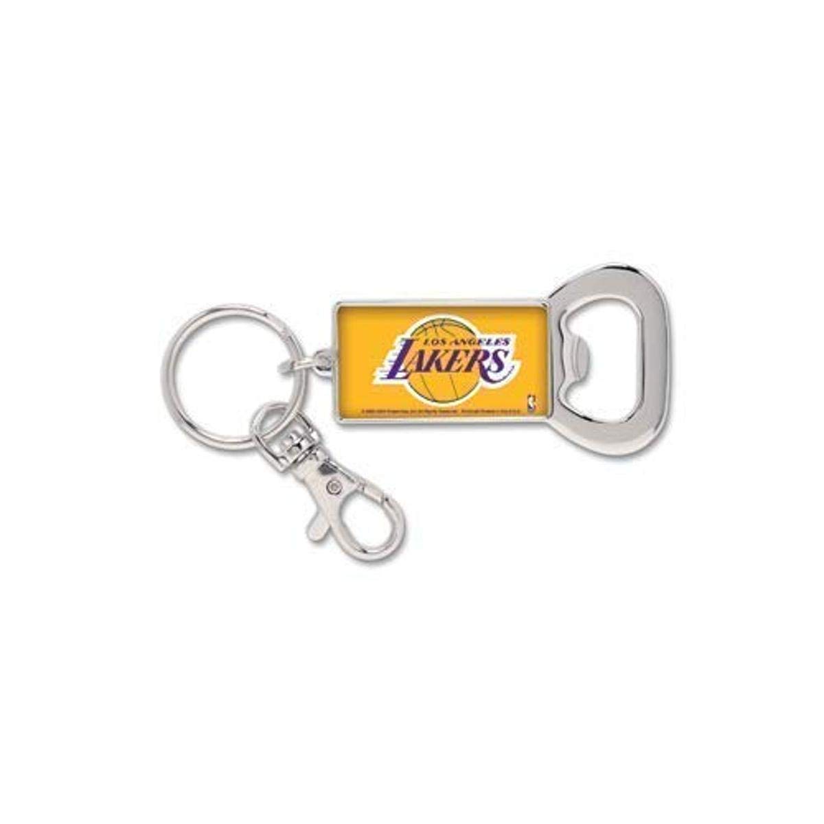 WinCraft NBA 58559081 Los Angeles Lakers Key Ring Bottle Opener, Yellow, Approx 3