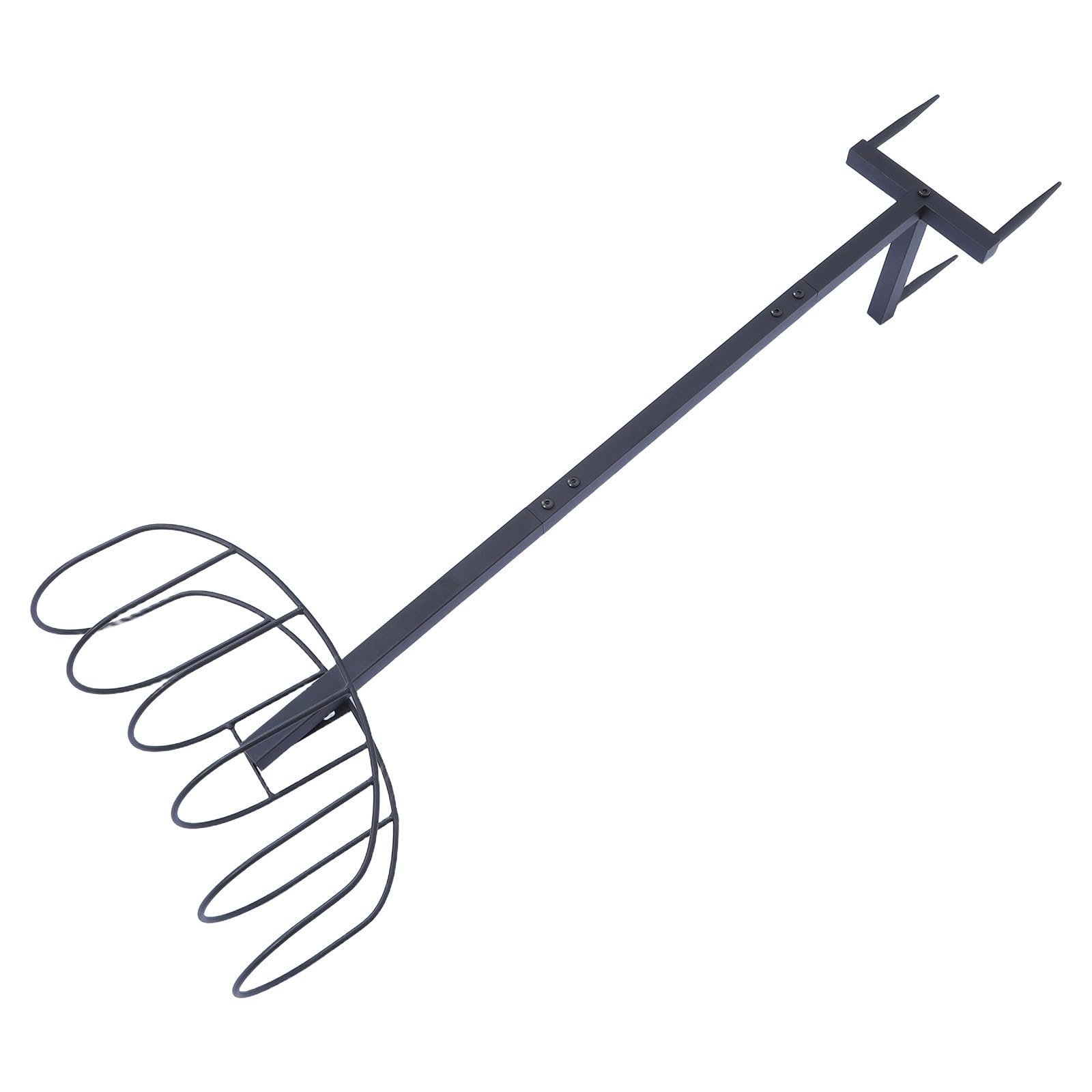 INOOMP Support de Tuyau D’arrosage en Métal Noir Robuste pour Patio