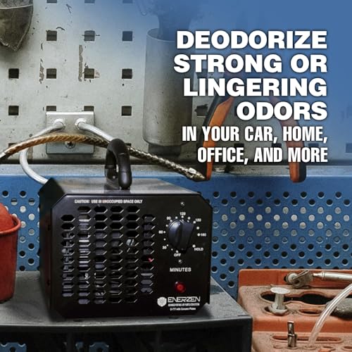 Enerzen Ozone Generator 60,000mg Industrial O3 Air Purifier Deodorizer (60,000mg - Black)