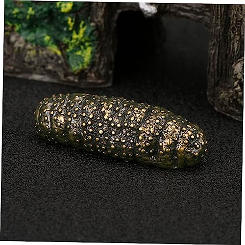 Stobaza 257UPXZ22W66UFKFG5E282Q9 Brass Sea Cucumber Ornaments Money Decorations Book Shelf Decor Car Dashboard Decoration Brass Animal Statues Chinese Decorations Sea Animals Desktop Decor Antique Office Vintage thumb #1