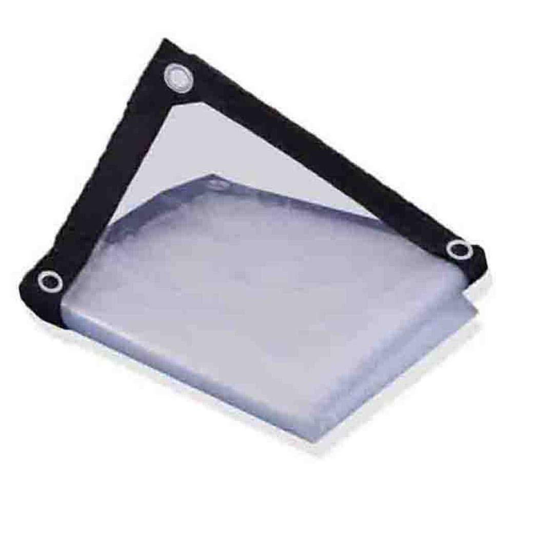 DPPAN 0.12mm/5 Mil Polyethylene Clear Tent Shelter Tarps Waterproof Poly Tarp Cover, Poly Tarpaulin with Grommets for Boat Pool Camping RV,Clear_3x7m/9x21ft
