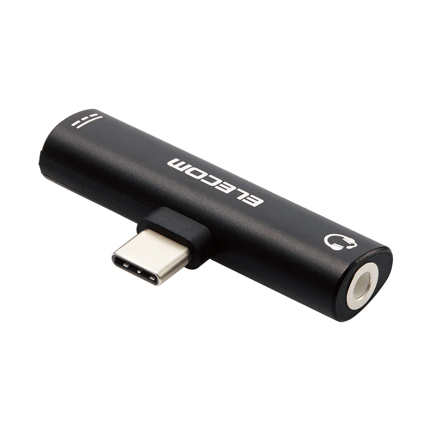 エレコム Type-C to 4極φ3.5mm 音声変換アダプタ 給電機能付 MPA-C35PDBK