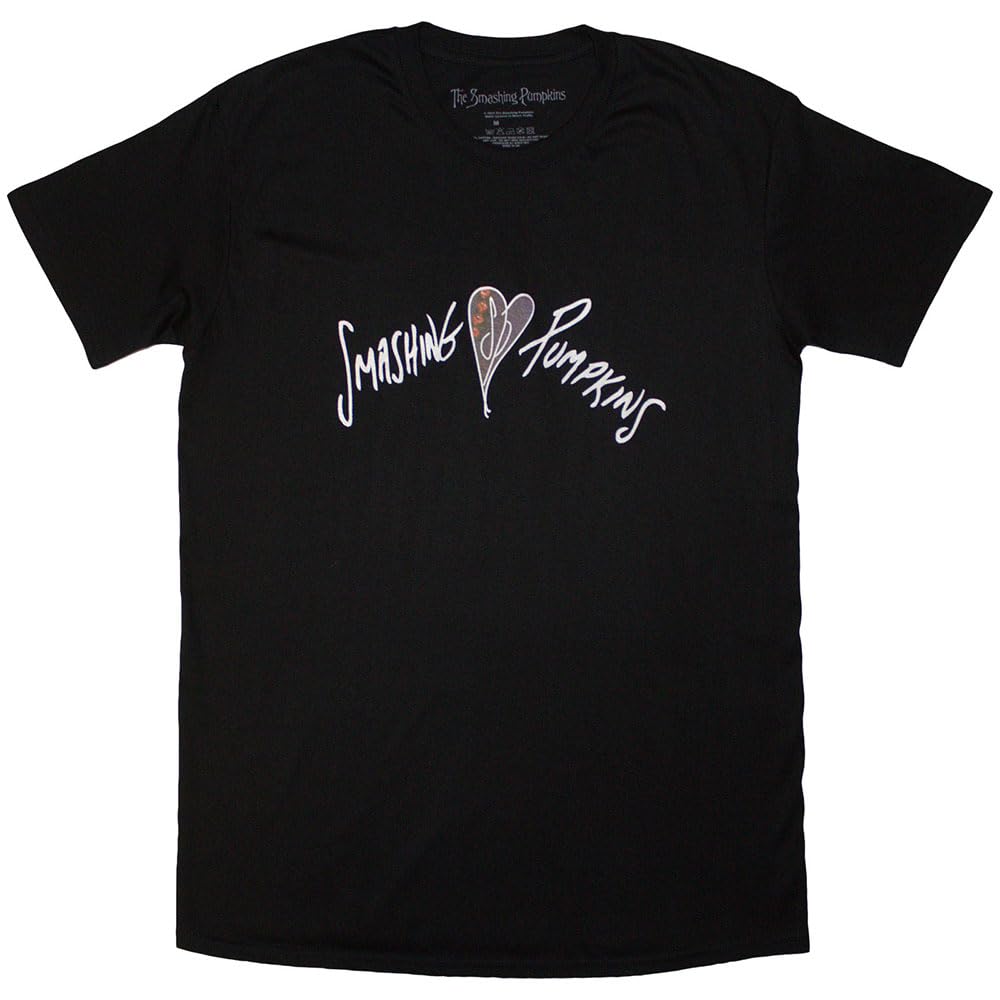 The Smashing Pumpkins Unisex Adult Gish Heart Cotton T-Shirt (XL) (Black)