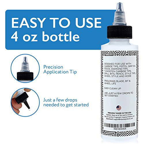 impresa glass cutting oil - precision twist top for extended tool life amp clean cuts - versatile fluid for stained glass bottle cutter amp mirror cutting - 4 oz black