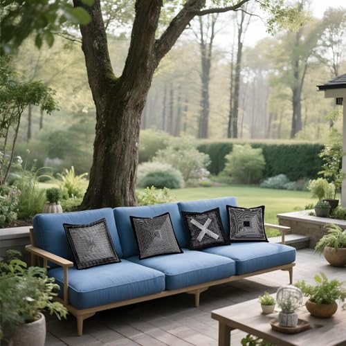 Housse de coussin 50x50cm imperméable velours déco salon moderne