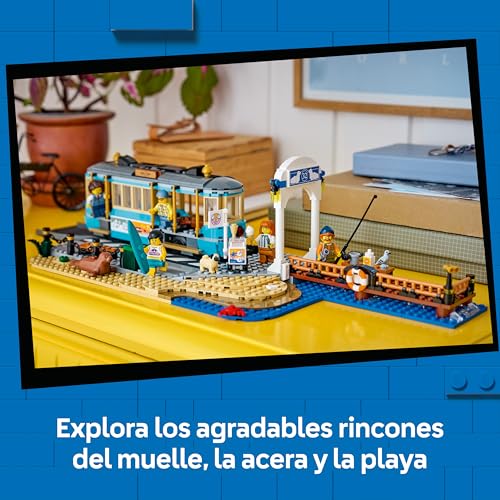 LEGO City Tranvía Clásico 60506 con vías y playa para niños 5