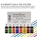 Chefmaster - Liqua-Gel Food Coloring - Fade Resistant Food Coloring - 8 Pack - Vibrant, Eye-Catching Colors, Easy-To-Blend Formula, Fade-Resistant - Made in the USA