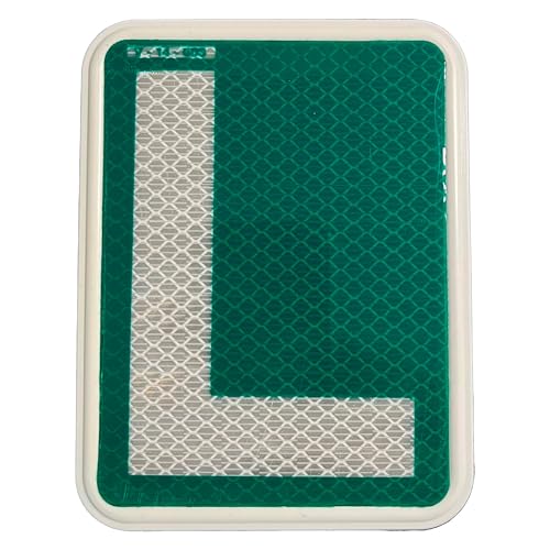 Placa L Señal V13 Conductor Ciclomotor Novel 100% Homologada - PVC Reflectante