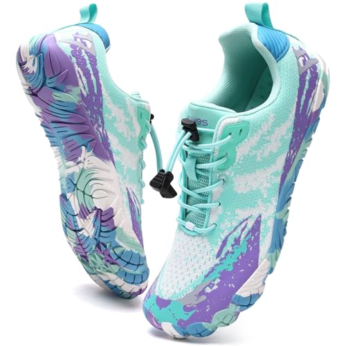 Image of WateLves Barefoot Water Shoes for Women Men Wide Toe Quick-Dry Lightweight Mesh Breathable Aqua Shoes for Beach Swim Yoga Exercise Surf Pool Boat