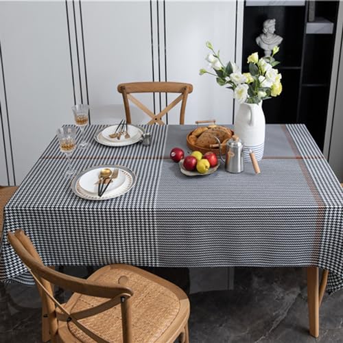 Nappe en polyester lavable KAISUN avec franges, style sophistiqué
