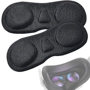 VR Objektivschutz Objektivabdeckung Kompatibel mit Meta Quest 3/3S,Quest 3/2/1, 3S Xbox Edition, Vision Pro, Valve Index, Rift S und Pico 4, Oculus RiftS,Schutz vor Staub und Kratzern VR Lens (Stil 2)