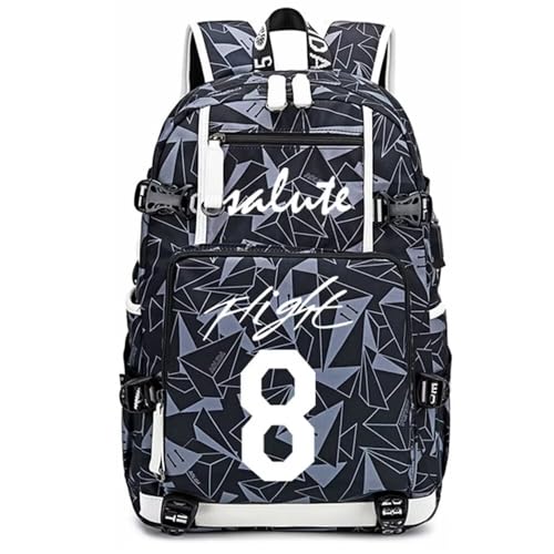 Sac à dos basket 24 phosphorescent avec recharge USB pour homme et femme
