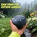 Garden Rain Drum for Outside, Premium Steel Construction Rain Drum, Easy to Play Meditation Musical Instrument, Unique Gift for Garden Enthusiasts & Music Lovers (black)
