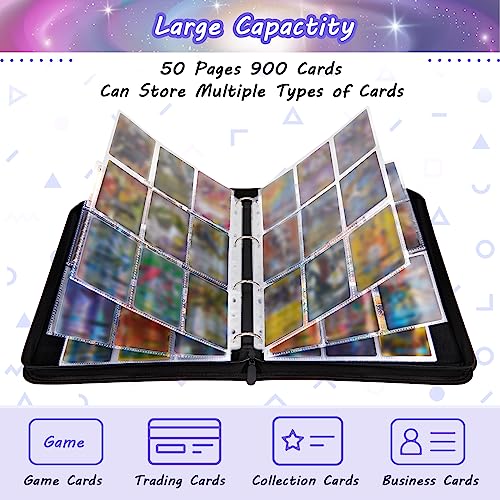 Trading Card Binder, Blue astronaut 900, 900 cards - Image 3