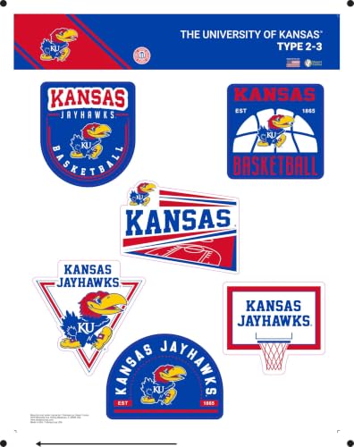 Autocollant Université du Kansas KU Jayhawks vinyle gourde - 2