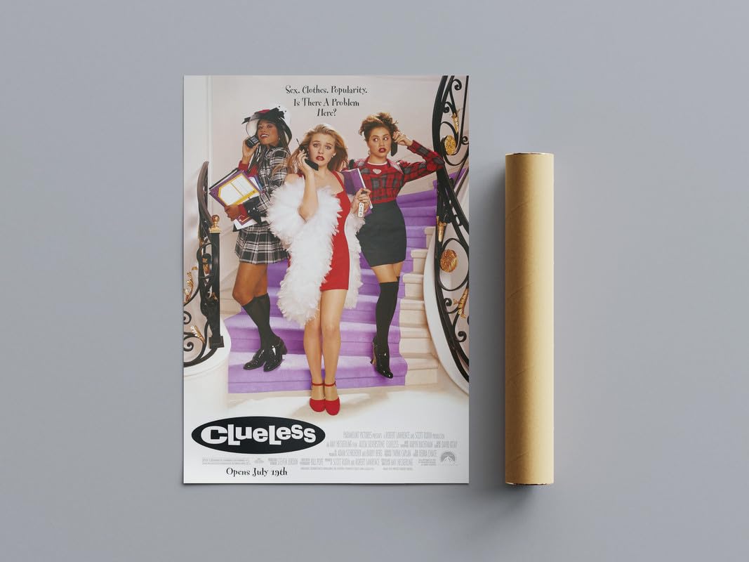 Pixie Posters Multi Colour Cult Classic Movie Posters Clueless Wall Art (A3 Size 29.7Cmx42cm)