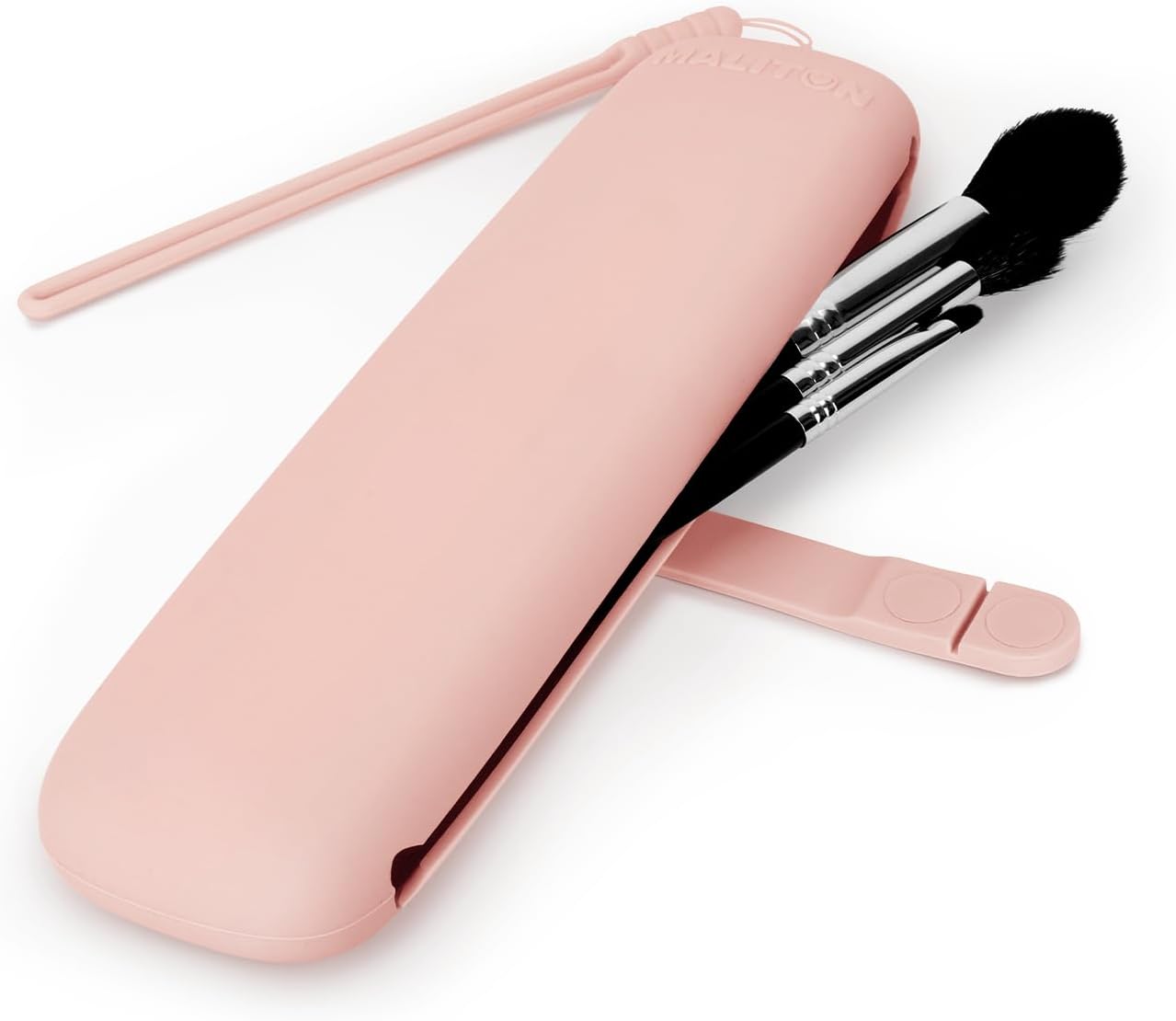 Silicone Travel Makeup Brush Holder Maliton Makeup Brush Travel Case