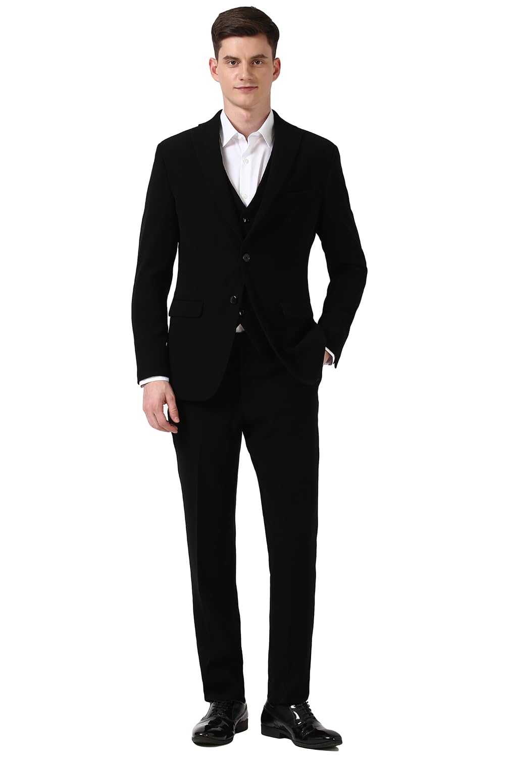 peter england Men's Polyester Three Piece Suit-Dress Set-picture-22