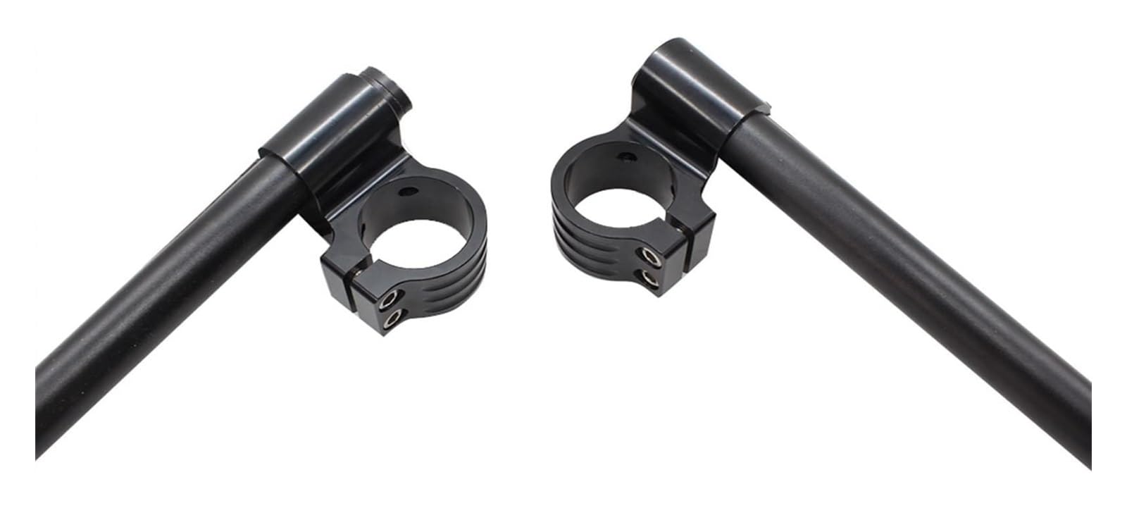 Alzas Manillar Motocicleta Manillar Elevador De Motocicleta Clip-Ons Barras De Manillar De Horquilla Clip Ons Manillar De Motocicleta Universal CNC De Aluminio(Riser Black 37mm)