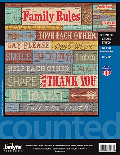 Janlynn Counted Cross Stitch Kit, Multi-Colour #TOP1