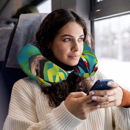 Almohada espuma viscoelástica tamaño único U cervical miniatura 6