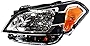 Evan-Fischer Headlight Assembly Compatible with 2010-2011 Kia Soul Halogen Driver Side