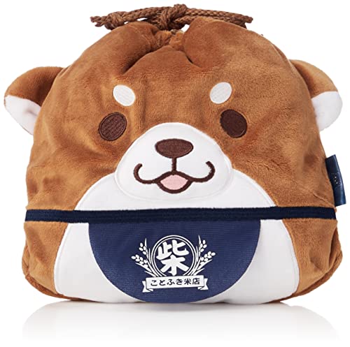 エスケイジャパン キャラクター・ファンシー事業部(skjapan characterfancy section) ぬいぐるみ巾着 おかか 縦21×横20.5×厚み4cm 忠犬もちしば