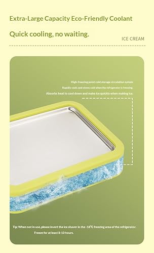 Miniatura 4 de At-Home - Kit para hacer helados enrollados, máquina de helado enrollado, placa de congelación instantánea con 2 raspadores, bandeja de helado