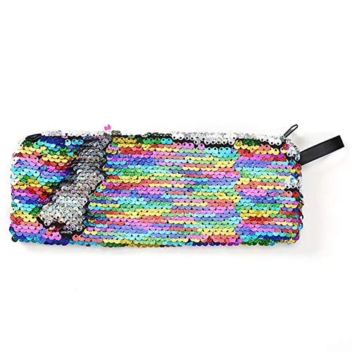 Preisvergleich Produktbild ALTcompluser Federmäppchen mit Meerjungfrau, wendbar, konsmetische Tasche, Münzbörse, modisch, glitzernd, glitzernd Verschiedene Farben